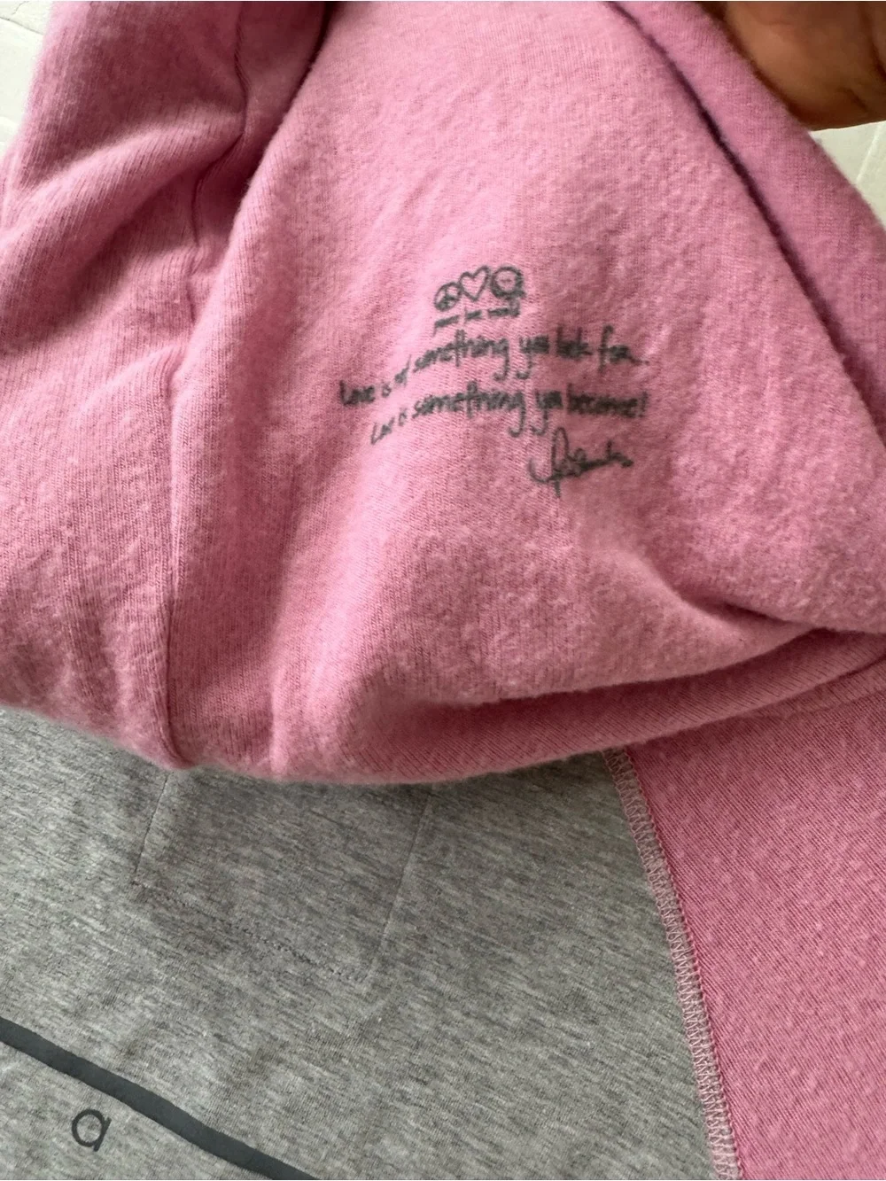 Kids Pink Zip Sweatshirt